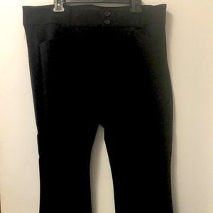 Studio by Torrid black slacks work club mid weight extra short cut